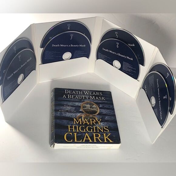 Mary Higgins Clark-Death Wears A Beauty Mask - 8 CD audio book set - Picture 2 of 6